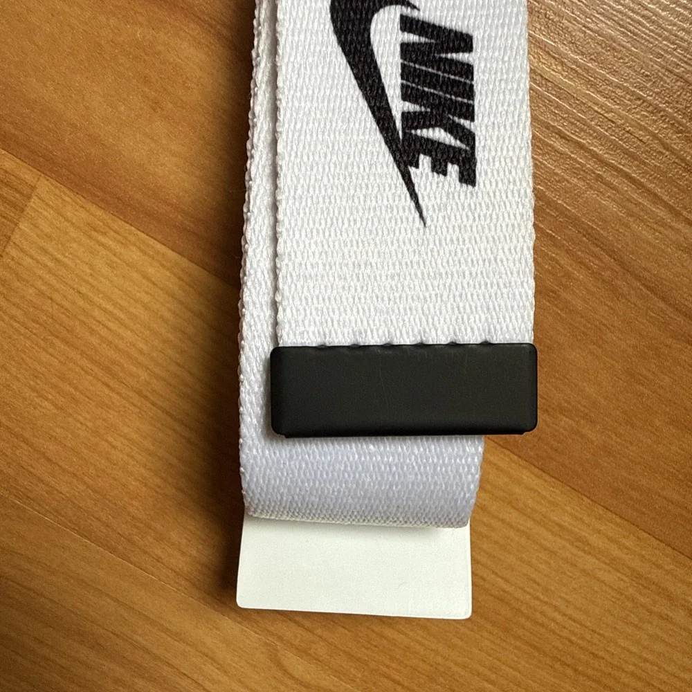 New NIKE‎ GOLF MENS SINGLE WEB BELT White ADJUSTABLE FIT UP TO SIZE 42